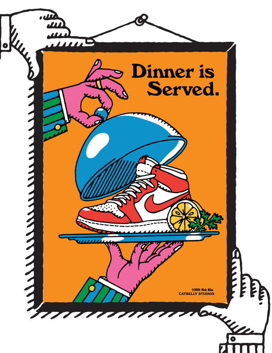 "Dinner is Served" Sneaker Print